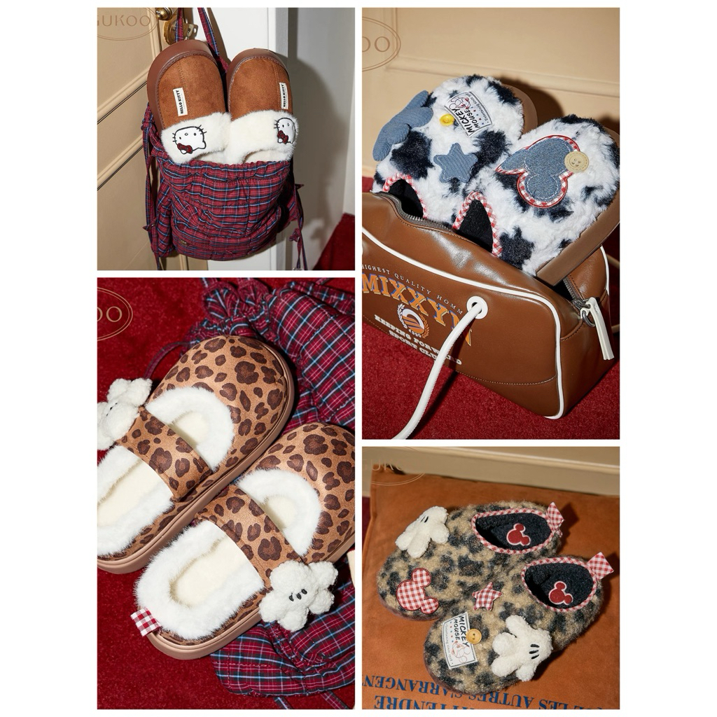 🐱พรี 15-20วัน [ลิขสิทธิ์แท้💯] Gukoo x Hello Kitty รองเท้าคิตตี้ | Hello Kitty ถุงเท้าคิ้ตตี้ | รองเท