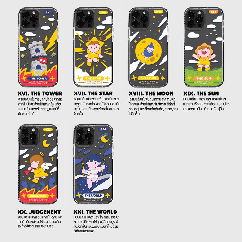 Case for iPhone 13/14/15/16/17 เคสไอโฟนลาย “ไพ่ทาโร่ 22 รูปที่ 5
