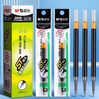 ไส้ปากกาเจล M&G G-5 0.5mm ใช้กับปากกาเจล รุ่นGP-1008 / K-35เอ็มแอนด์จี เครื่องเขียน กล่องเล็ก จำนวน 20 ชิ้น