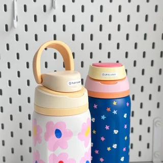 (ไซส์ 32oz.)amuse.stuff-Daily Bloom Bottle flower กระติกน้ำเก็บความเย็นลายน่ารัก 32 ออนซ์(1000ml)