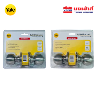 YALE ลูกบิด แสตนเลส 201 [ห้องทั่วไป: EKN-VCA5147TUS32D] [ห้องน้ำ: EKN-VCA5142TUS32D] ระยะเจาะ 60 มม.