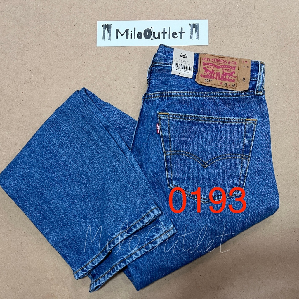 กางเกงยีนส์ Levi’s 501 รหัสผ้า 0193 Made in Egypt/Pakistan ของแท้ 100%