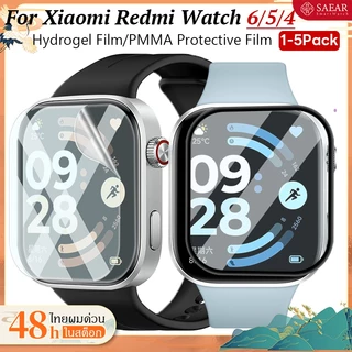 1-5 PCS ฟิล์มไฮโดรเจลสำหรับ Redmi Watch 6 5 Smartwatch โค้ง PMAA Screen Protector สำหรับ Redmi Watch 6 4 5 ฟิล์ม