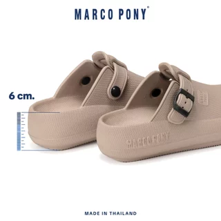 Marco Pony รองเท้าแตะผู้หญิง กันลื่น รองเท้าแตะหัวโต พื้นหนา วัสดุ EVA สะดวกสบายทุกฤดู ลำลอง MH9029