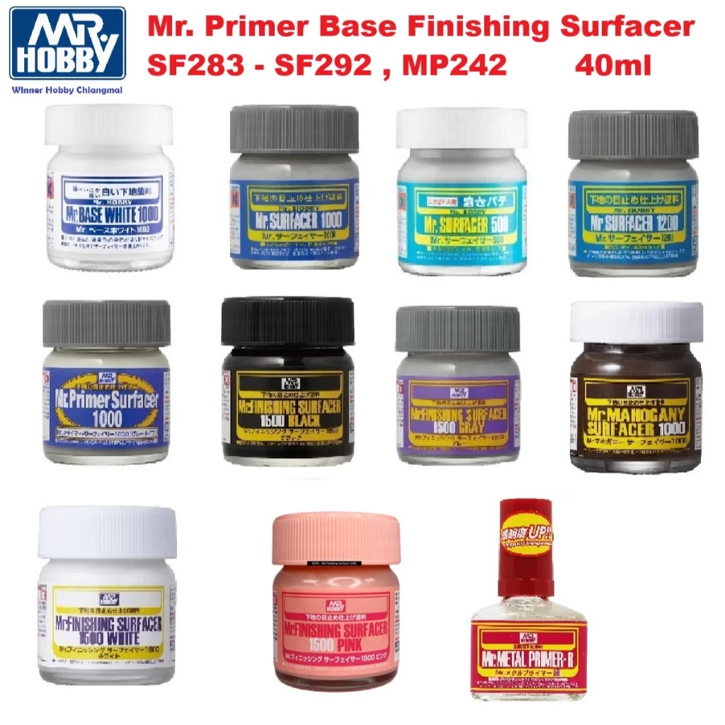 GSI Creos Mr Hobby SF283-SF287,SF288,SF289,SF290,SF291,SF292 Primer Base Finishing Surfacer กันดั้ม Gunpla Gundam Model