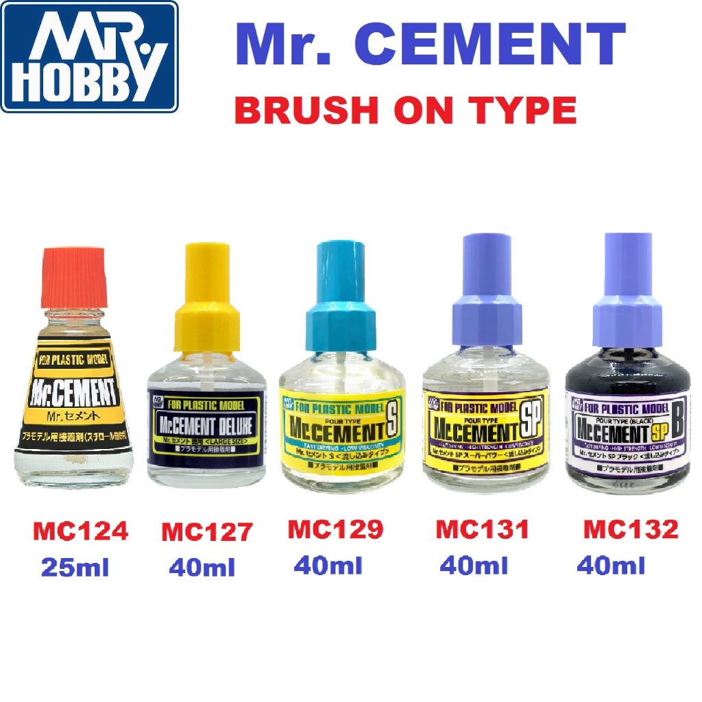 GSI Creos Mr. Hobby MC124,MC127,MC129,MC131,MC132 Mr Cement กาวโมเดลแบบน้ำ Gundam Gunpla Plastic Scale Model