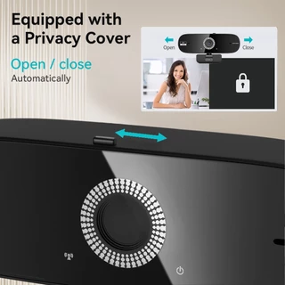 EYD PC03 Webcam Full HD 4K เว็บแคมถ่ายทอดสด โฟกัสอัตโนมัติรวดเร็ว 8MP ไมโครโฟนตัดเสียงรบกวนในตัว เว็บแคม USB แบบเสียบและ