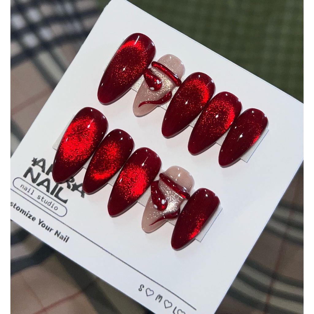 เล็บปลอมสีเจลแท้100% ✨ฟรีอุปกรณ์ติดเล็บครบชุด✨