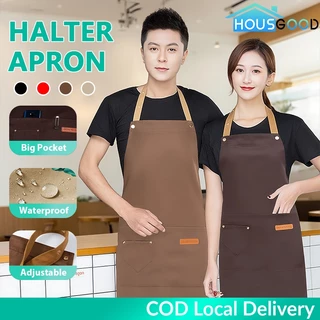 ผ้ากันเปื้อนกันน้ํา กันเปื้อน ผ้ากันเปื้อนผู้หญิง ร้านกาแฟคนงานชุดทํางานผ้ากันเปื้อนครัวเรือนปนเปื้อนผ้ากันเปื้อนครัว