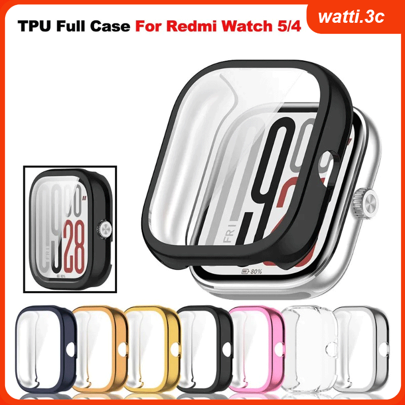 เคสกันรอยหน้าจอ TPU สำหรับ Xiaomi Redmi Watch 5/4 เคสสมาร์ทวอทช์ป้องกันสำหรับ Redmi Watch 5 3 Active/lite