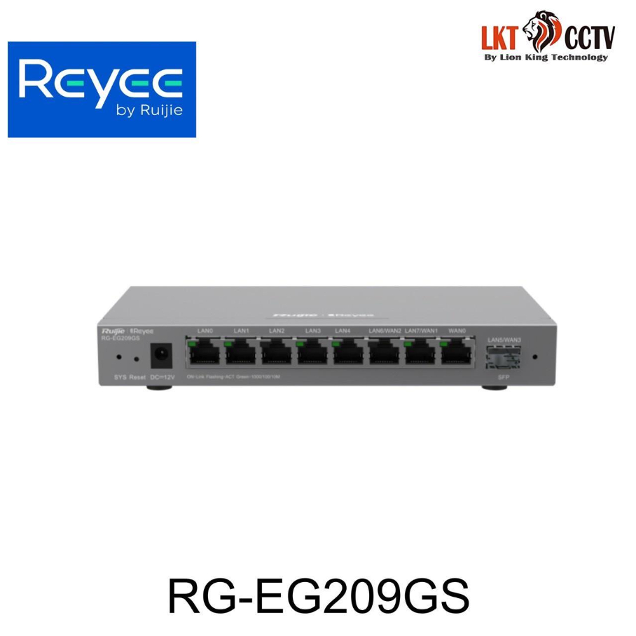 Ruijie Reyee RG-EG209GS Reyee 9-Port Gigabit Cloud Managed SFP Router