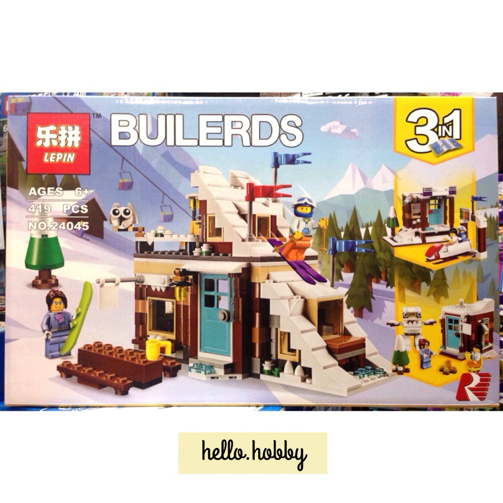 พร้อมส่งในไทย 🚚 ตัวต่อ Lepin 24045 Modular Winter Vacation 419pcs
