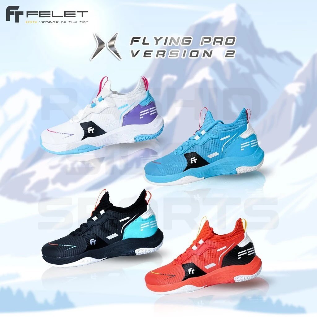 FELET รองเท้าแบดมินตันมืออาชีพ Flying Pro V2 ของแท้ 100%