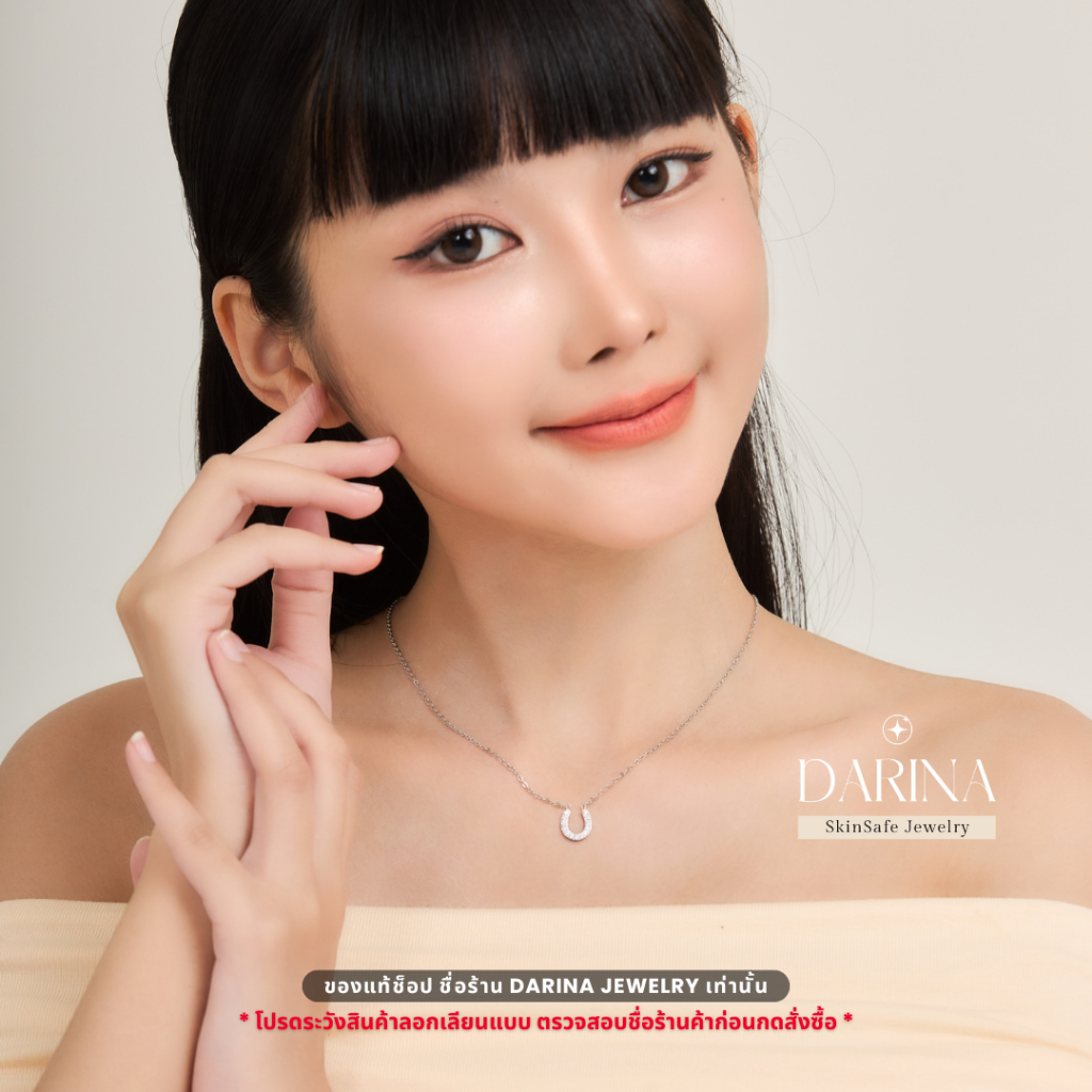 [SkinSafe Series] Wish of Luck Necklace สร้อยคอสแตนเลส Darina Jewelry SSN0003 ✨อ่อนโยนต่อผิว กันน้ำ ไม่ดำ พร้อมการ์ดรับร - รูปที่ 3