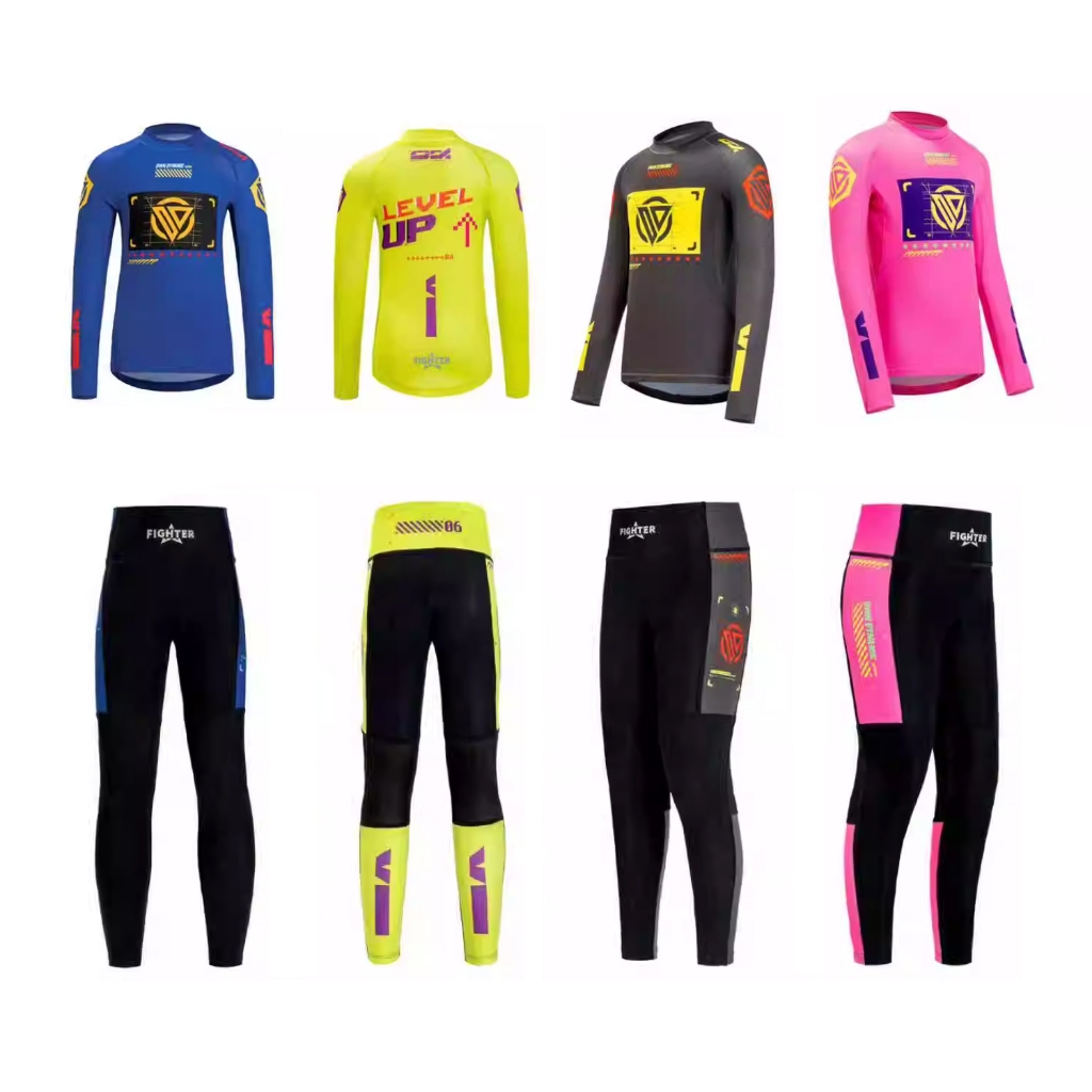 ชุดจักรยานเด็ก Own Dynamic OD Fighter LV.6 Level Up เสื้อกีฬาเด็ก กางเกงจักรยานเด็ก ชุดขาไถ balance 