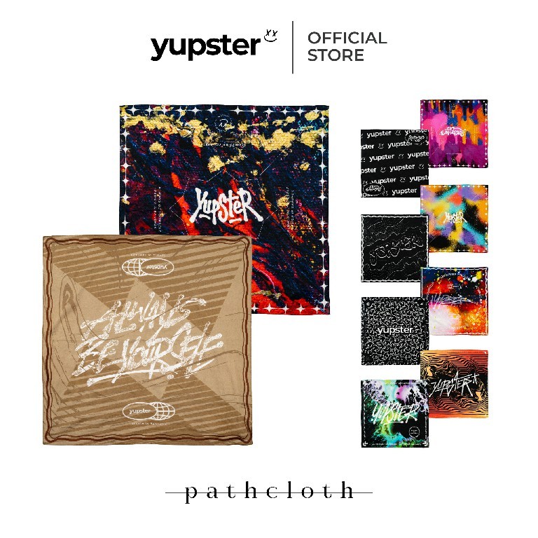 Yupster ผ้าโผกศีรษะ รุ่น Pathcloth — Path of Colors ผ้าพันคอ bandana แห้งไว กันแดดได้