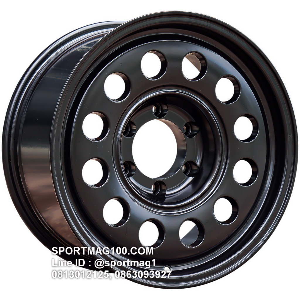 ล้อแม็กซ์ใหม่ #JAOS สีดำด้าน  สเปค 8.5-17นิ้ว 6รู139 Offset0 [22511]