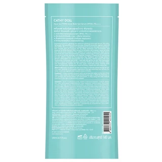 CATHYDOLL - Aqua Sun PDRN Glow Body Sun Serum SPF50+ PA++++ (140ml) เคที่ดอลล์ อควา ซัน พีดีอาร์เอ็น โกลว์ บอดี้ ซัน
