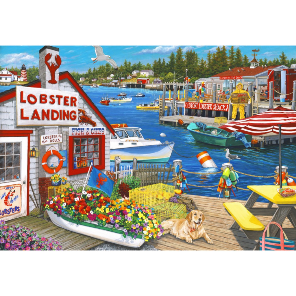 Bluebird Puzzle - Lobster Landing ขนาด 1000 ชิ้น มีสินค้าที่ไทย พร้อมส่งได้ทันที