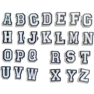 Hot เสน่ห์รองเท้า ดิY จดหมาย A-Z shoe charms สไตล์ การ์ตูน รองเท้าแตะ หัวเข็มขัด พีวีซี รองเท้า อุปกรณ์เสริม ปุ่ม