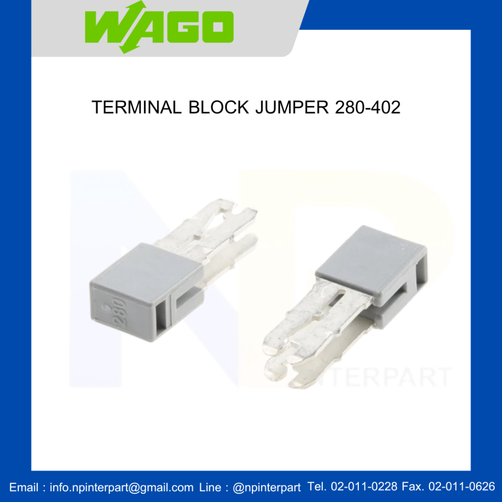 WAGO TERMINAL BLOCK JUMPER  280-402 Series
