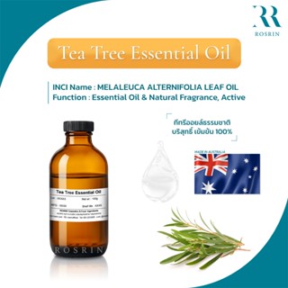 TEA TREE OIL น้ำมันหอมระเหยทีทรีออยล์ สกัดจากธรรมชาติ100% (ข…