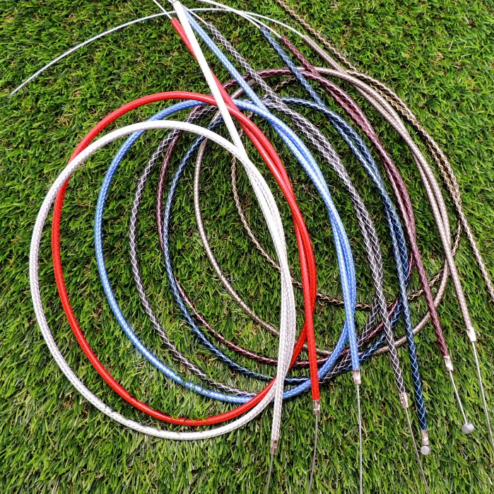 สายคันเร่ง ระฆังทอง wave sonic dash ls ksr click scoopyi mio fino pcx  ของแท้100% มอเตอร์ไซค์  ความยาว90/190ซม