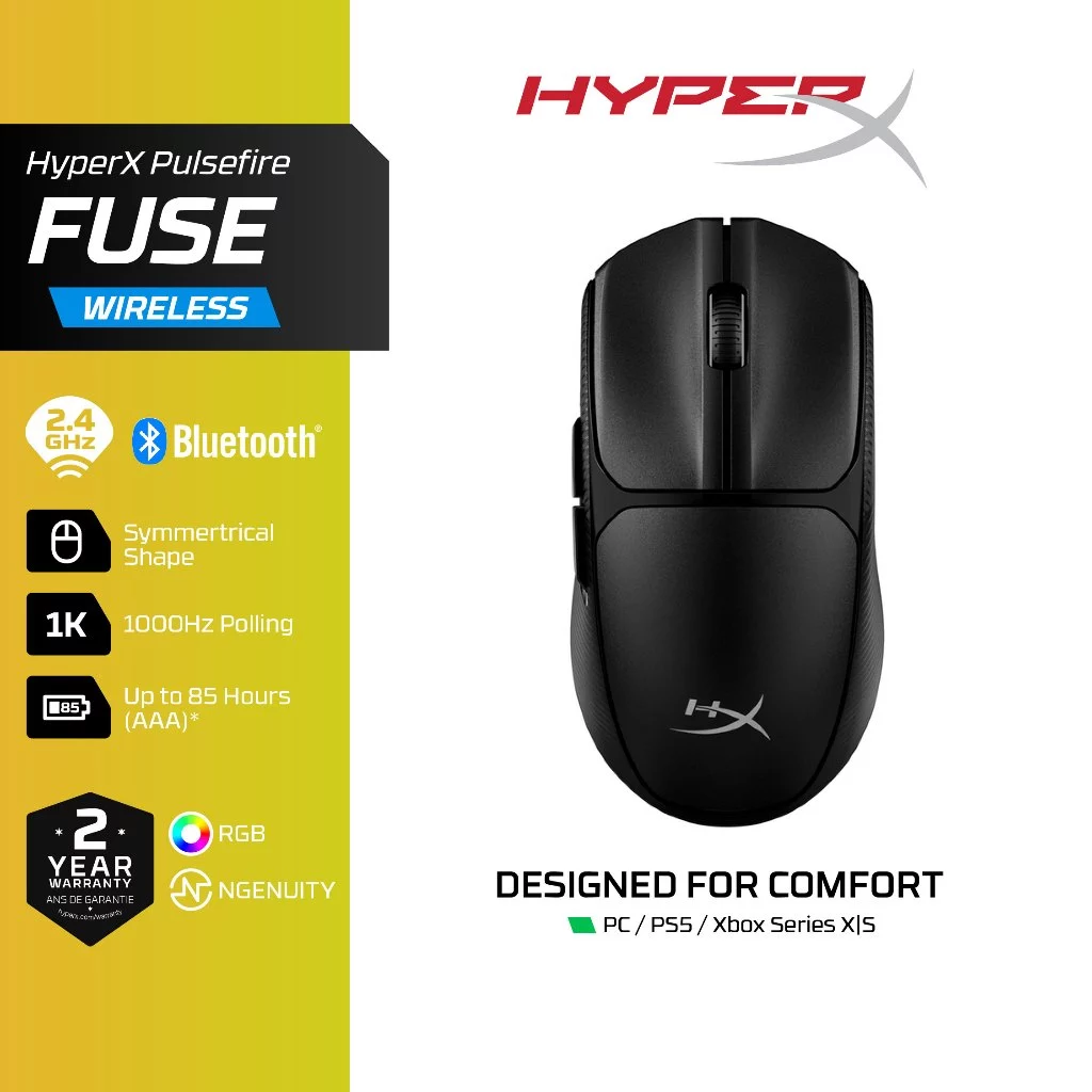 HyperX Pulsefire Fuse Wireless Gaming Mouse เมาส์ไร้สาย