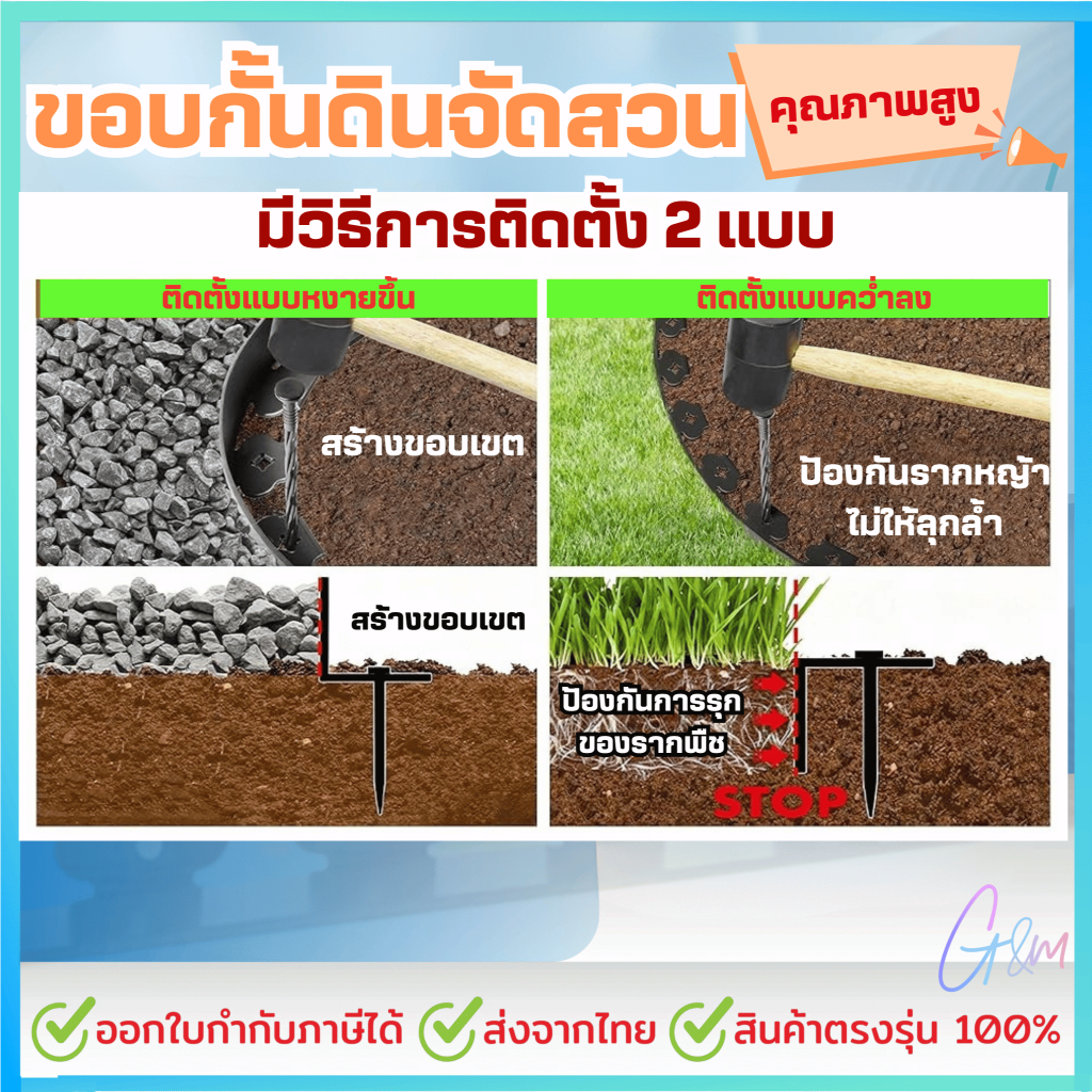 ขอบกันดิน ขอบสูง 5/10 CM. ยาว3/5/10 M. ขอบกั้นดิน (พร้อมตะปู) อย่างดี มีคุณภาพ ใช้งานยาวนาน ขอบกันดินจัดสวน ราคา ถูกที่สุด ดีลบีเคเค แกลเลอรีภาพที่ 7