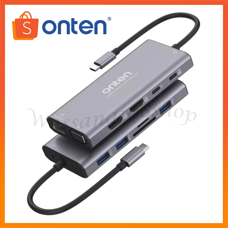Onten OTN-UC601 12 IN 1 Type-C Multi-Function Dock Station