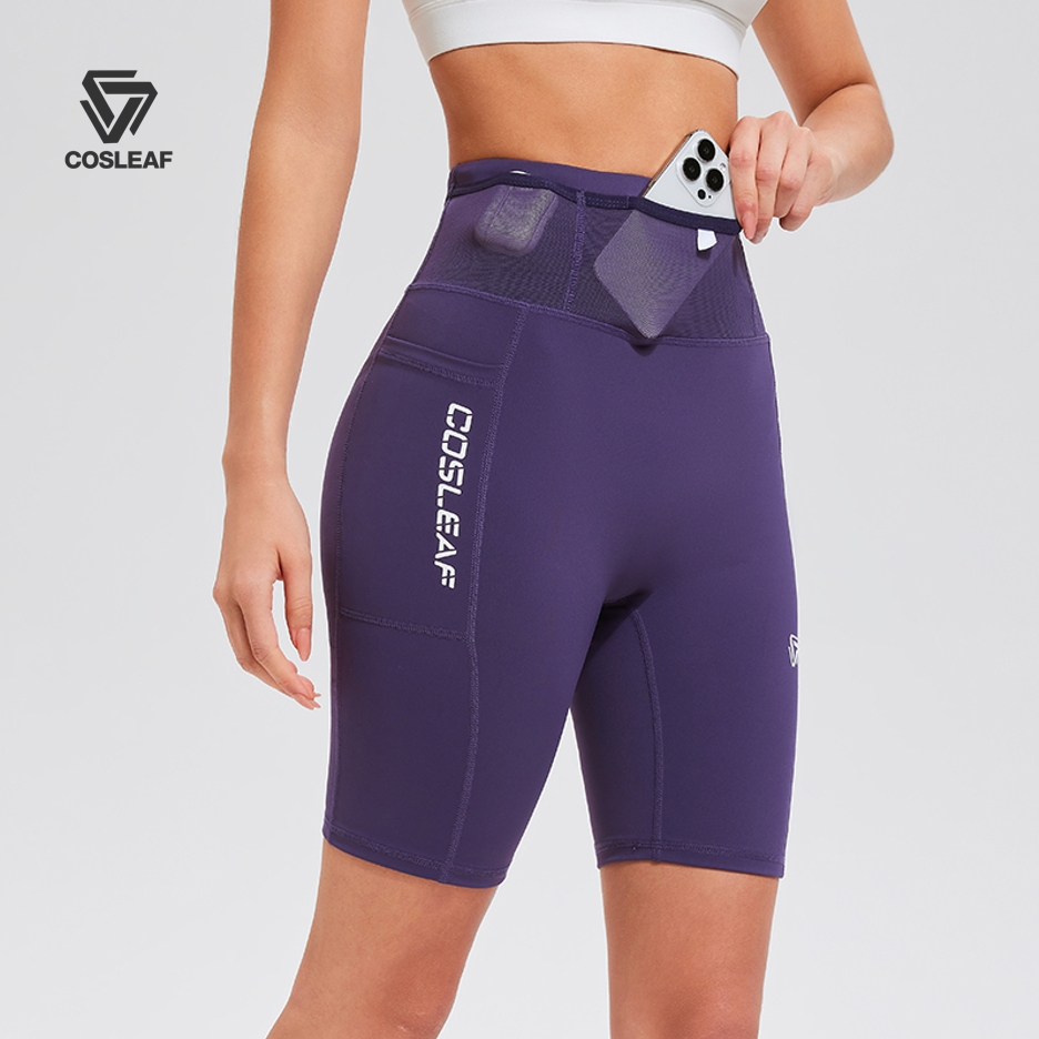 Cosleaf Compression Shorts กางเกงวิ่งรัดรูปสำหรับผู้หญิง มีช่องเก็บของเยอะ นุ่มใส่สบายกระชับดีแห้งไว