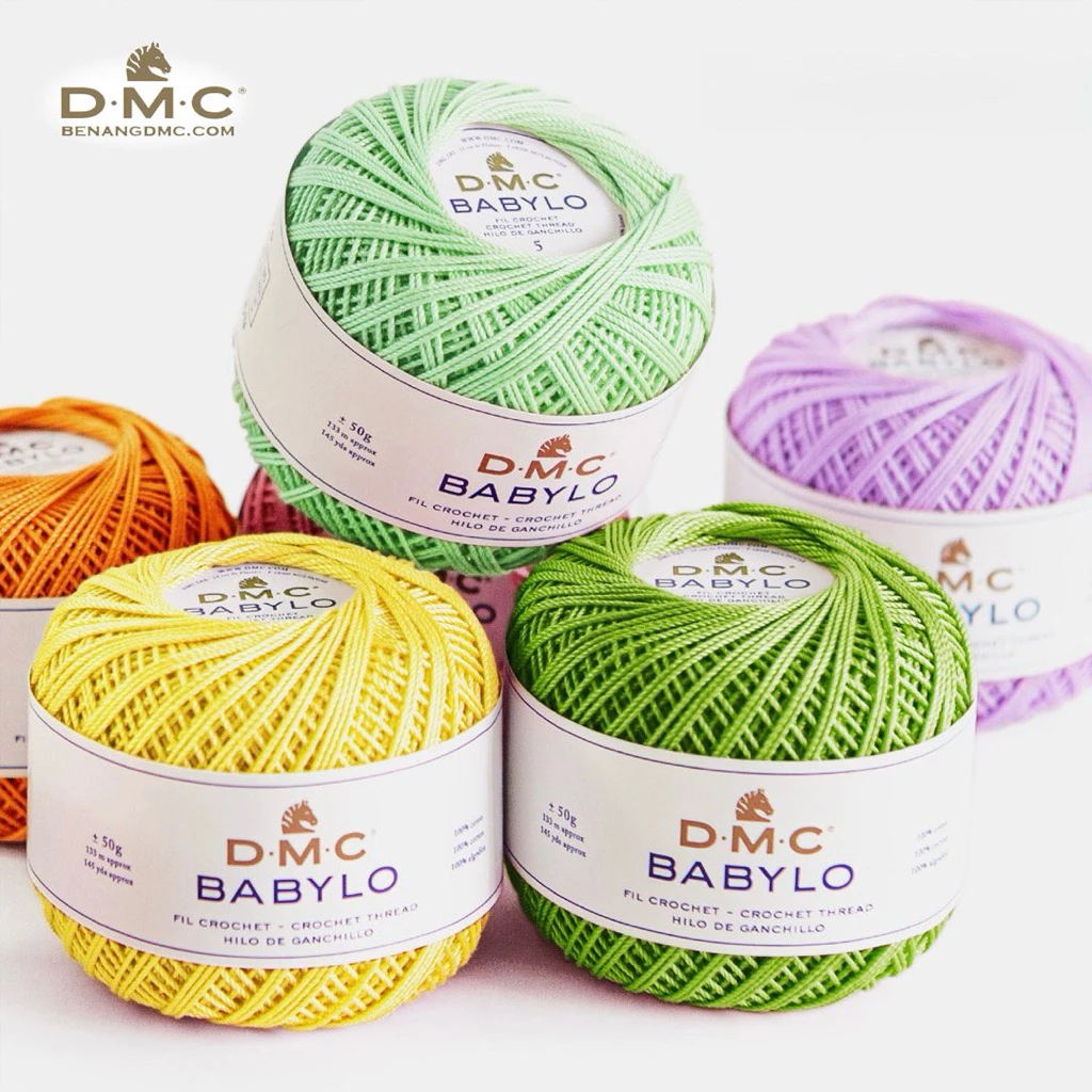 DMC BABYLO เบอร์ 10 ไหมถักเสื้อ ถักหูกระเป๋า made in eu