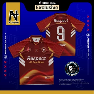 เสื้อพิมพ์ลาย A T SPORT รุ่น A T RESPECT(คอปก) ผ้าดาวกระจาย ปกทอสำเร็จ ใส่เที่ยวและออกทริปใส่เป็นกลุ่ม ใส่ออกกำลังกาย