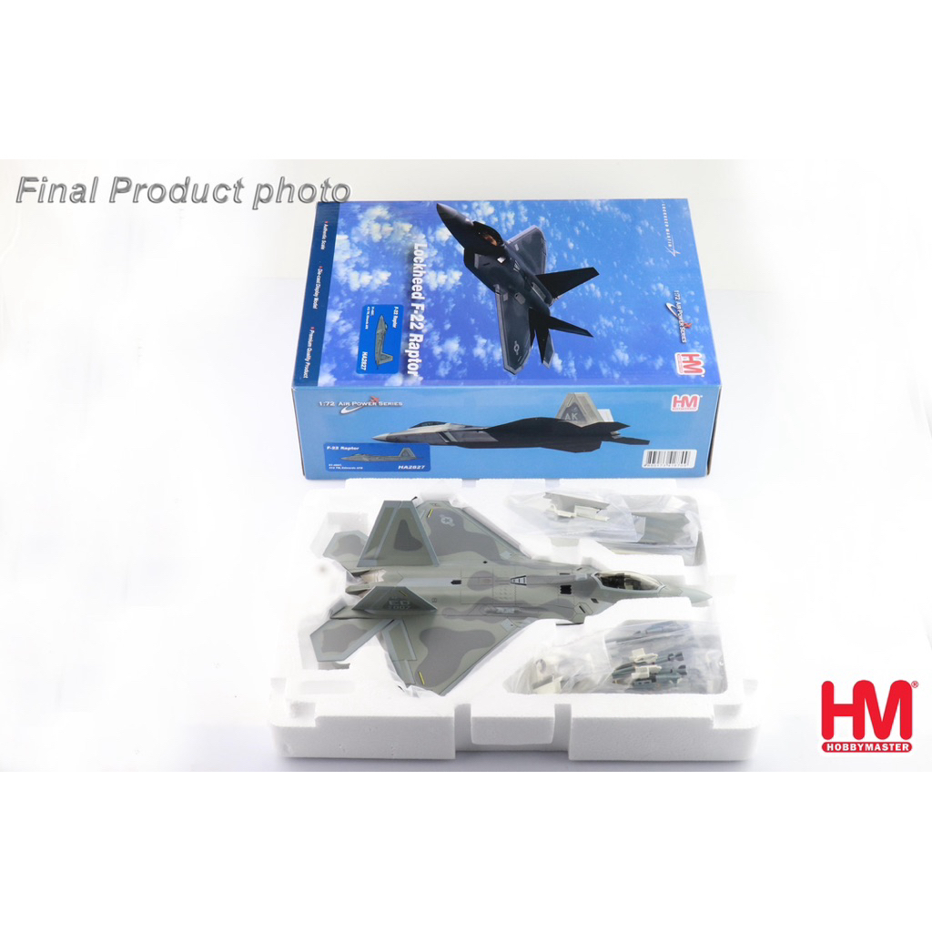 【Pre-Order】Hobby Master 1:72 – F-22A Raptor “ED 91-4007” (HA2827) 🐺✈️ เครื่องทดสอบจาก Edwards AFB — 