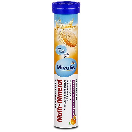 วิตามินเม็ดฟู่ฝาน้ำเงิน MIVOLIS Multi-Mineral  มิโวลิส แร่ธาตุรวม แท้ 100% จากประเทศเยอรมัน