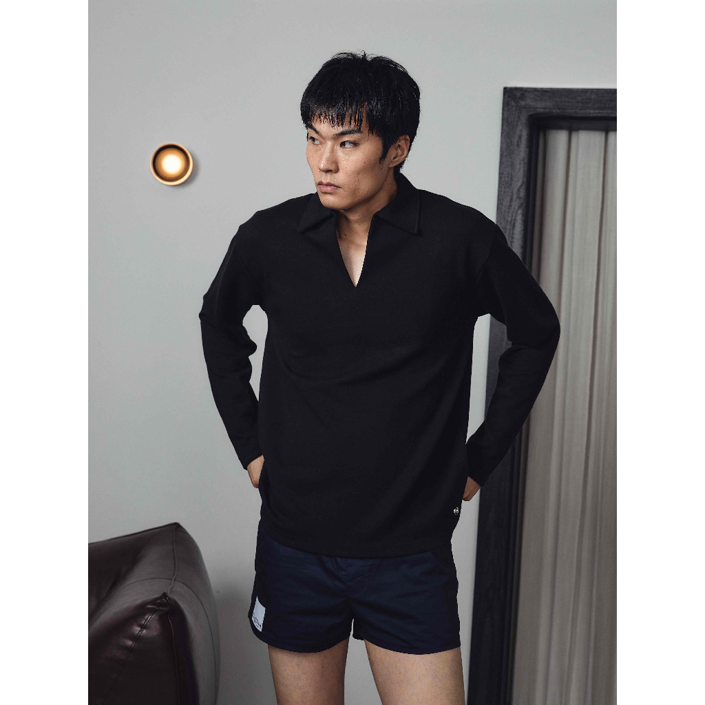 Pmith – Djon Longsleeve t-shirt  – Black