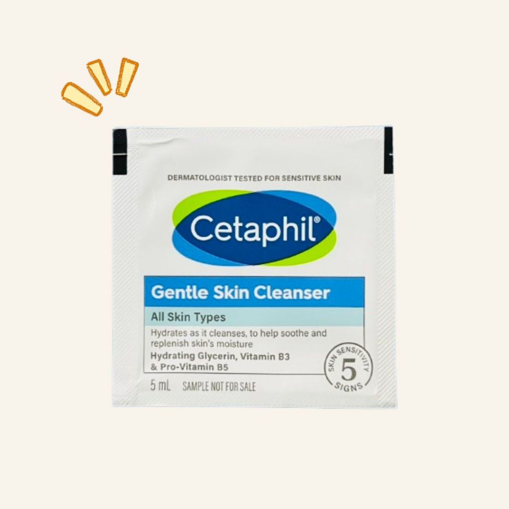 [สินค้าแถม ห้ามกดสั่ง] Cetaphil Gentle Skin Cleanser For All Skin Types ขนาดทดลอง  5ml.
