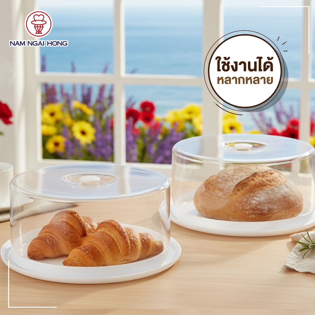 NamNgaiHong กล่องเค้ก มีให้เลือกขนาด 2- 4 ปอนด์  cake tray รุ่น 421 420 420T กล่องเค้กพลาสติกใส   ที่ใส่เค้ก - รูปที่ 3