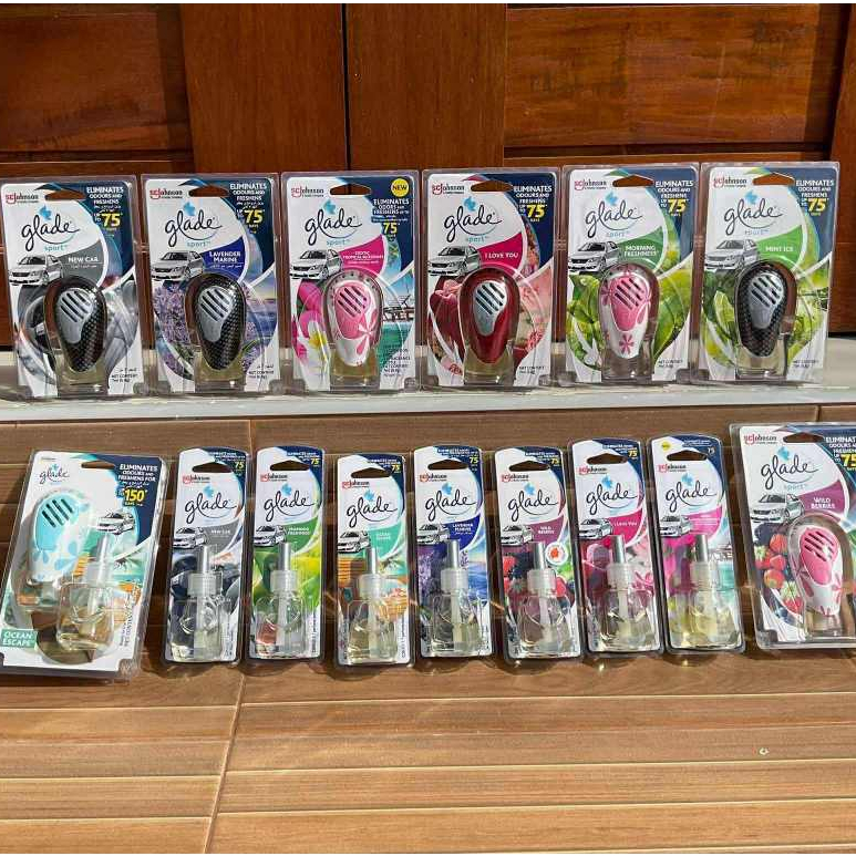 (((รีฟิลขวดเติม))Glade เกลด สปอร์ต รีฟิล ผลิตภัณฑ์ปรับอากาศ ในรถยนต์ 7 มล.