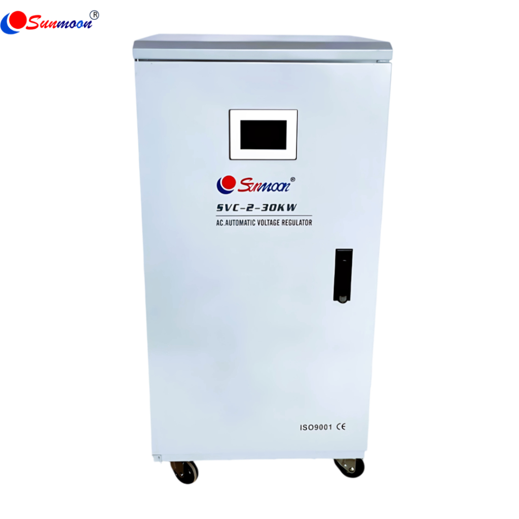 SUNMOON SVC2 30KW/30000W/136A เครื่องปรับแรงดันไฟฟ้าอัตโนมัติ กันไฟตกไฟเกิน ปรับแรงดันไฟฟ้า