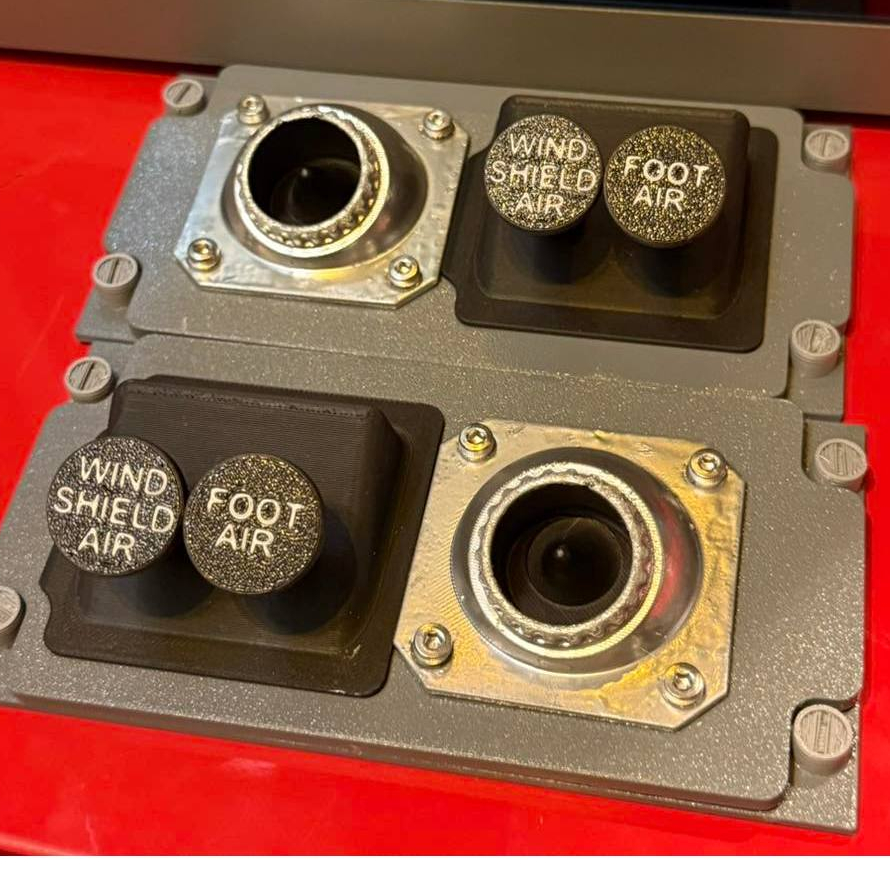 Boeing 737 style MIP Vent Panels for flight simulation Cockpit เพิ่มความสมจริงให้กับนักบินซิมมูเลเตอ