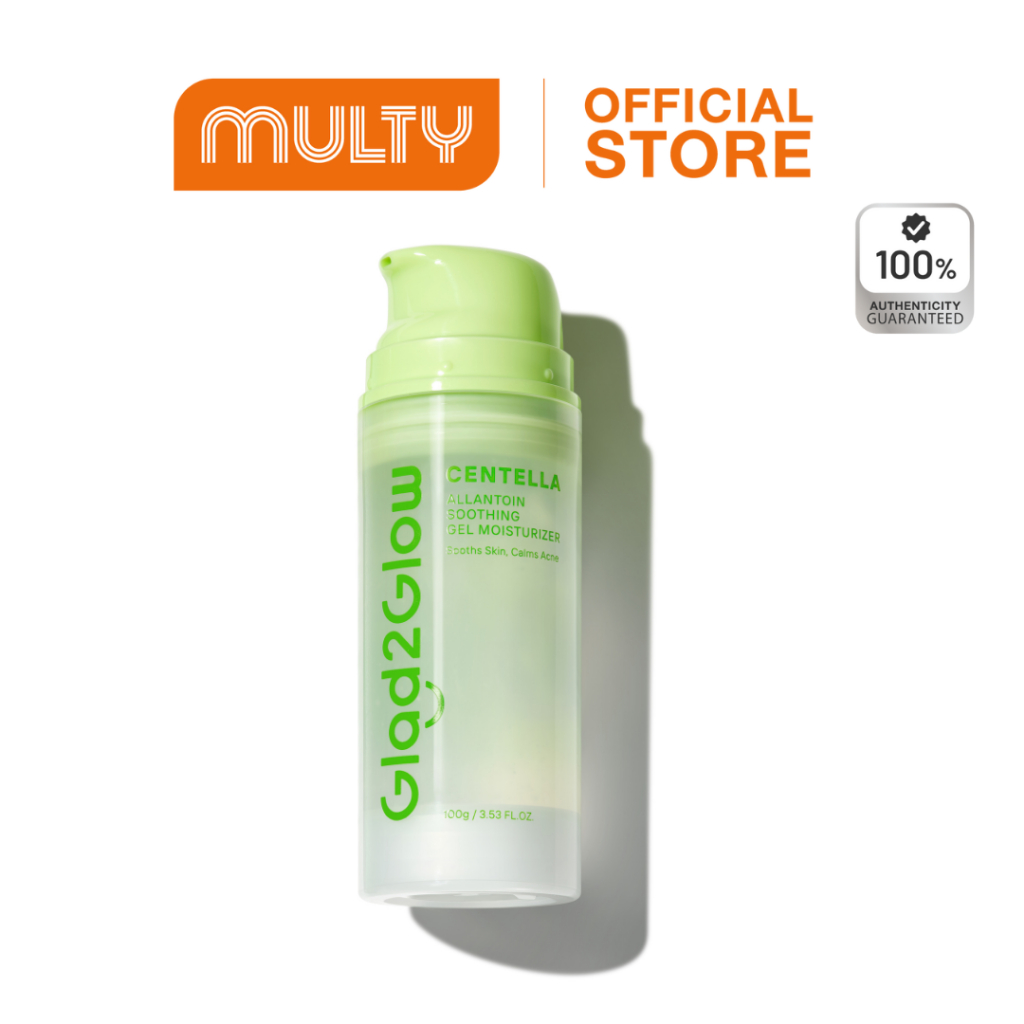 Glad2Glow Centella Allantoin Soothing Gel Moisturizer 100 g.ครีมมอยเจอไรเซอร์สำหรับผิวหน้า