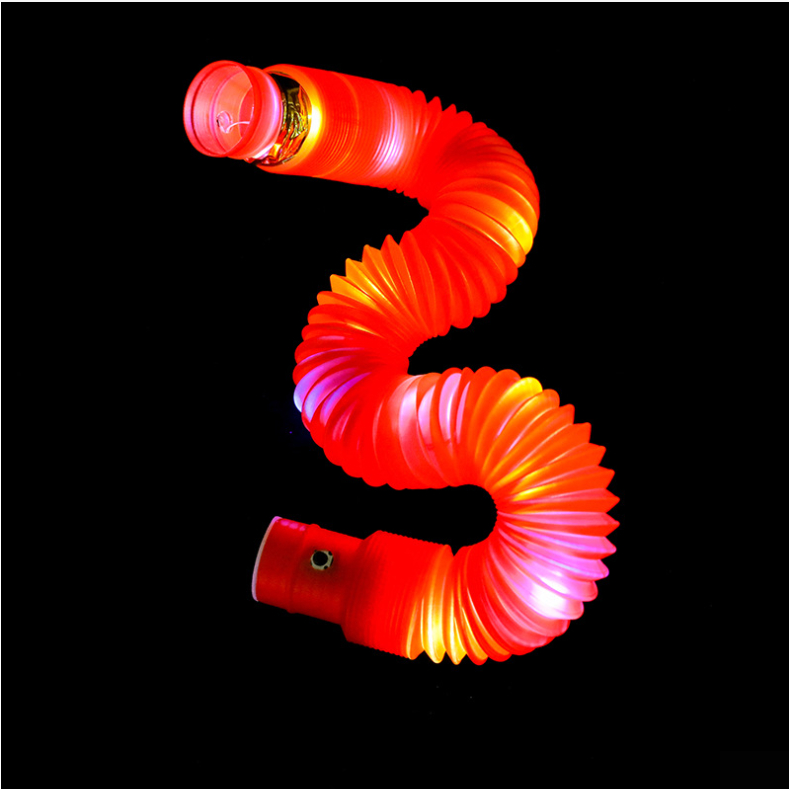 🌈ไฟเรืองแสง ท่อยืดหดได้ ท่อเรืองแสง ของเล่นเสริมพัฒนาการ เด็กๆเล่นได้ ปลอดภัย ปริศนาสำหรับเด็กของเล่นเด็ก Pop Tube - รูปที่ 4