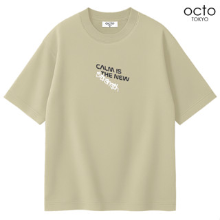 เสื้อยืดทรงโอเวอร์ไซส์ octoTOKYO รุ่น Airly ลาย Strength | ผ…