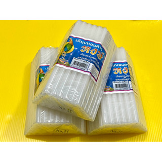 เทียนบูชาพระ เทียนหอม สีขาว เทียนหนักบาท ตราหงษ์ เบอร์ 21  แ…