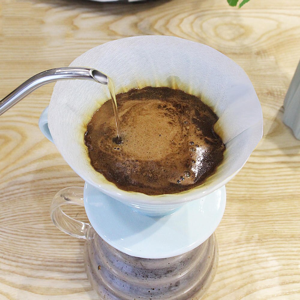 กระดาษกรองกาแฟดริป 40 แผ่น สำหรับ1-2แก้ว สีขาว