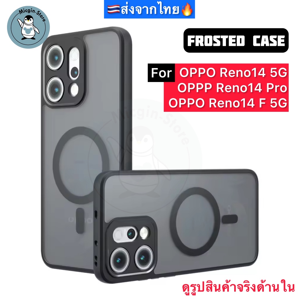 เคส สำหรับ OPPO Reno14 5G / Reno 14Pro / Reno 14F 5G Frosted Case เคสกันกระแทก ฝาหลังแข็ง แบบใส แบบด้าน ส่งจากไทย