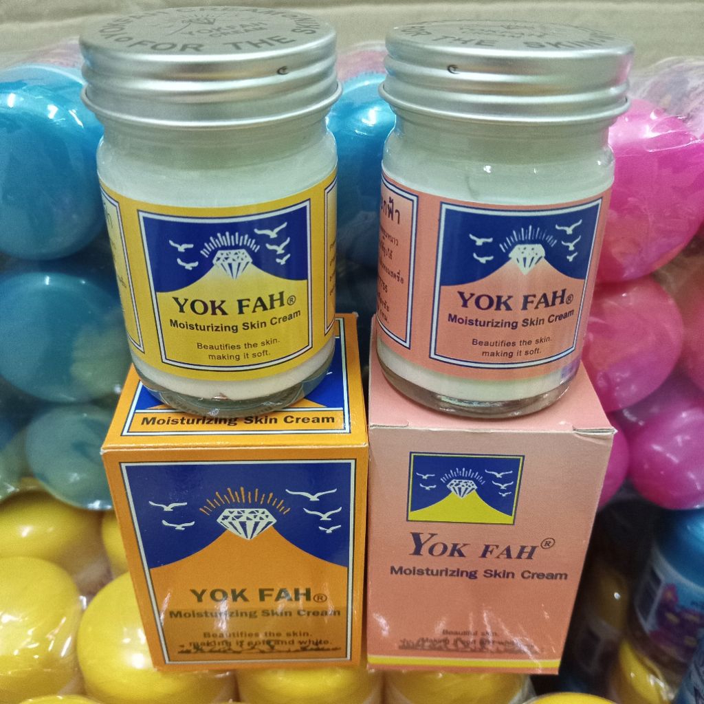 ครีมบำรุงผิว หยก ฟ้า สโนว์ ภูเขา โบราณ ใช้ดีมาก yok fah skin cream moisturizing vanishing winter time 50g