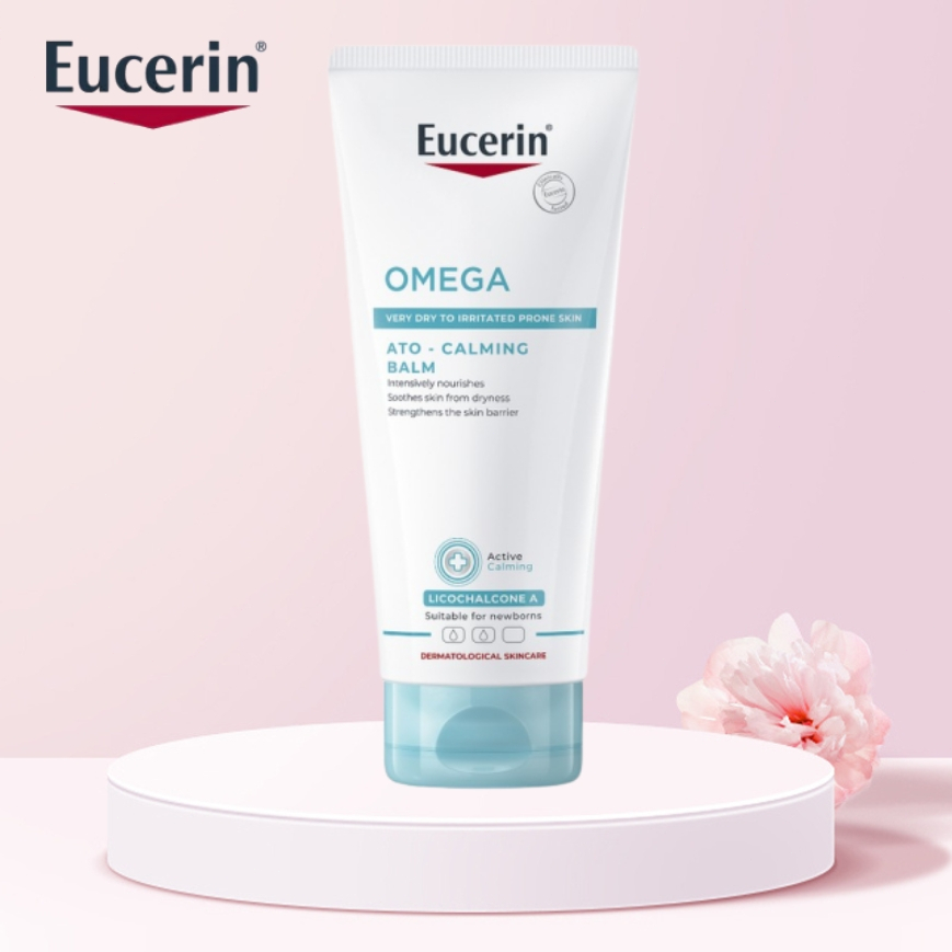 Eucerin OMEGA ATO-CALMING BALM 200 ML ยูเซอริน ครีมบำรุงผิวสำหรับผิวแพ้ง่าย ลดผิวแห้ง แดง พร้อมส่ง