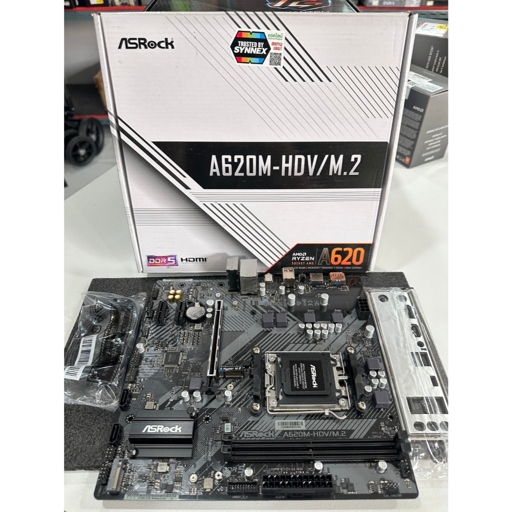 MAINBOARD (เมนบอร์ด) ASROCK A620M-HDV/M.2+ (DDR5) (SOCKET AM5) (MICRO-ATX)